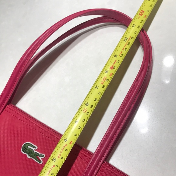 LACOSTE Women's Tote Bag In Sangria excellent condition ⭐️⭐️⭐️⭐️ - Picture 6 of 10